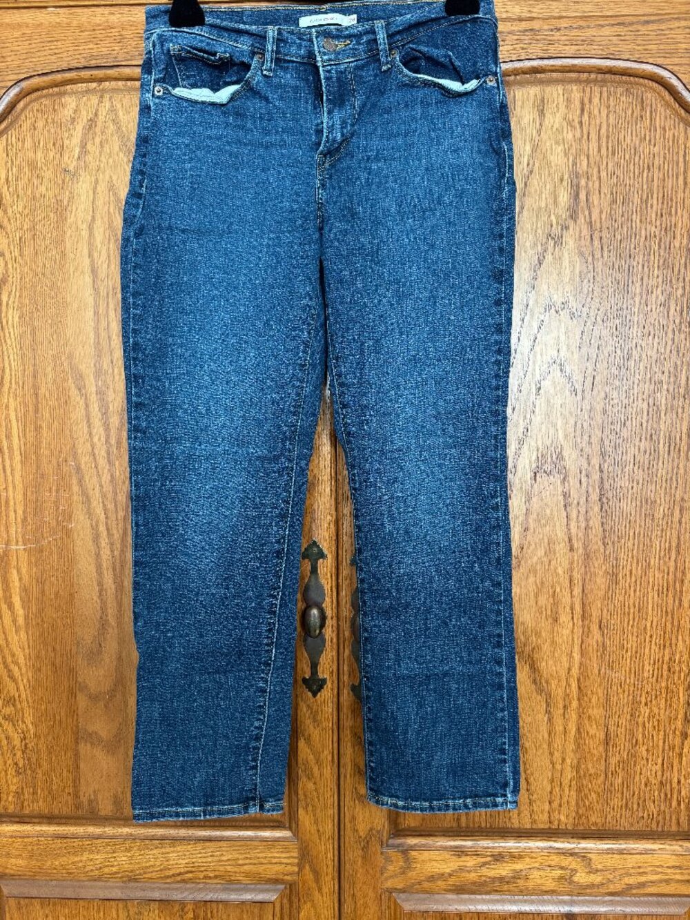 Levi's Women's Straight Leg Jeans - Dark Blue Denim
